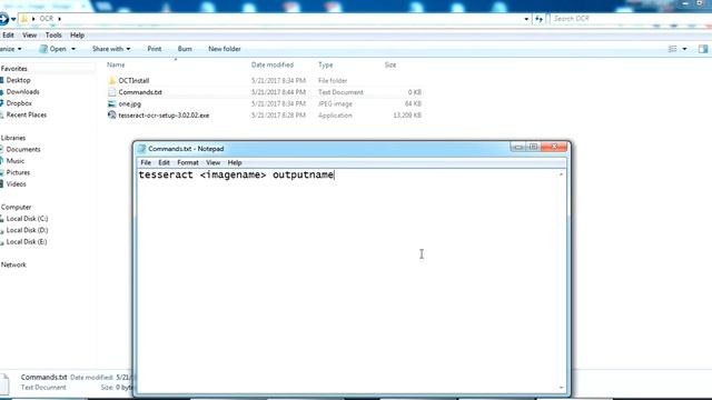 Convert image to text using CMD Command Prompt ,Tesseract Optical Character Recognition(OCR) смотреть онлайн