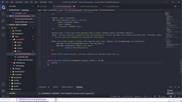 Custom Forgot and Reset Password on Laravel 8 Multi Guards - #1 Normal User смотреть онлайн