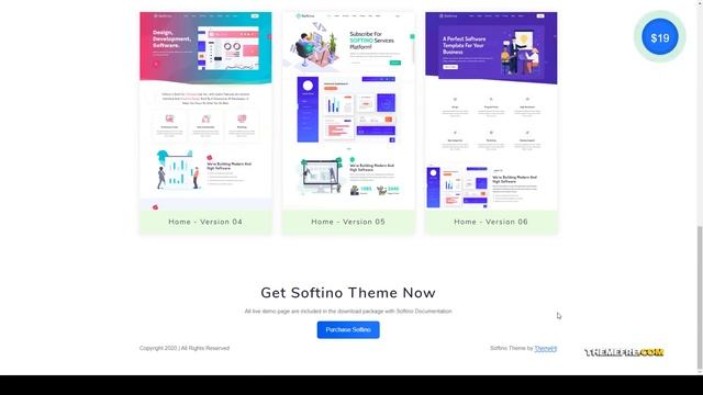 Softino - Software Landing Page WordPress Theme dashboard technology Nozomi смотреть онлайн