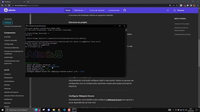 Criando um site com AdonisJS #1 - Requisitos, Introdução e Instalação смотреть онлайн
