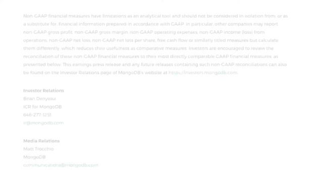 MongoDB (NASDAQ: MDB) Q2 FY 2023 Earnings Presentation смотреть онлайн