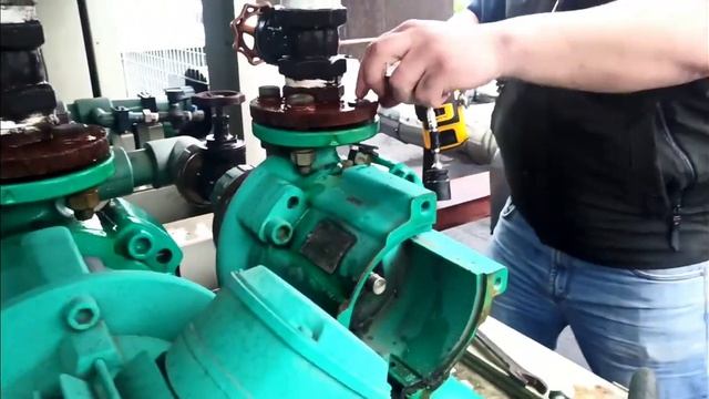 Снять насос с чиллера за 3 минуты! DeWalt DCF887 в помощь