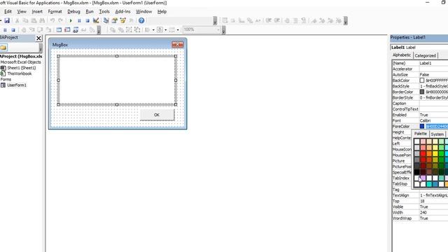 Create Custom MsgBox in Excel VBA смотреть онлайн