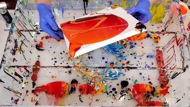 Pre-mixed Pouring Paint + FLOETROL? Will it WORK??? New Test! Acrylic Pouring | Fluid Painting смотреть онлайн