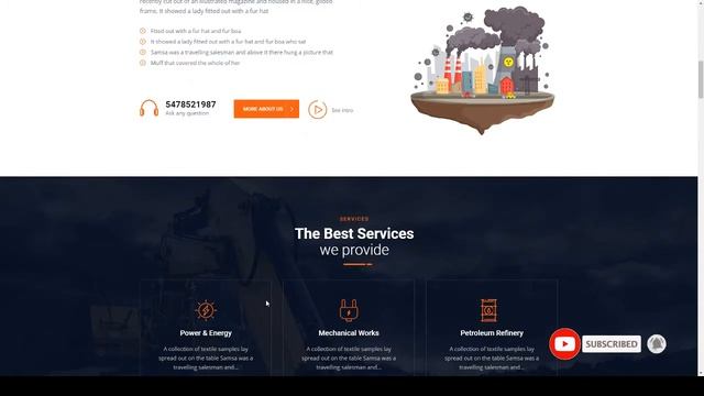 Fasindus - Factory amp Industrial WordPress Theme смотреть онлайн