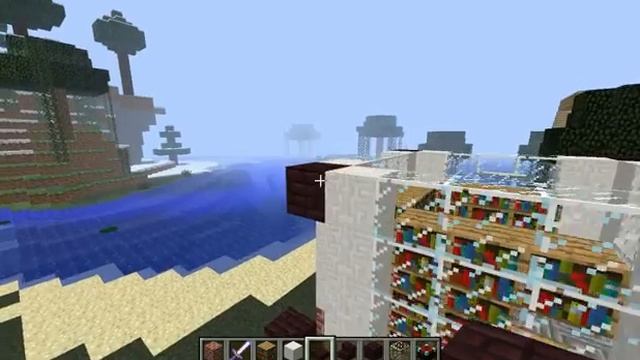 Как построить красивую чаровальню в Minecraft #2 (Красивые постройки майнкрафт! смотреть онлайн