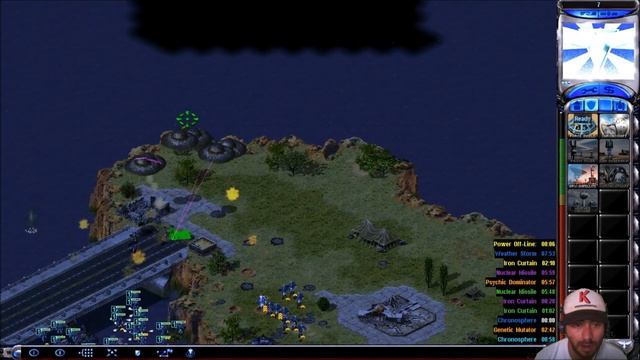 Obtaining intelligence in Storm map Command & Conquer Red Alert 2 Yuri's Revenge Online Multiplayer смотреть онлайн