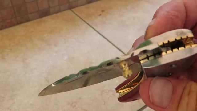 DKC-43-440c Red Thumb 440c Stainless Steel DKC Knives Custom Hand Made смотреть онлайн