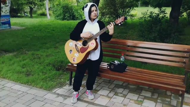 Панда играет на гитаре смотреть онлайн