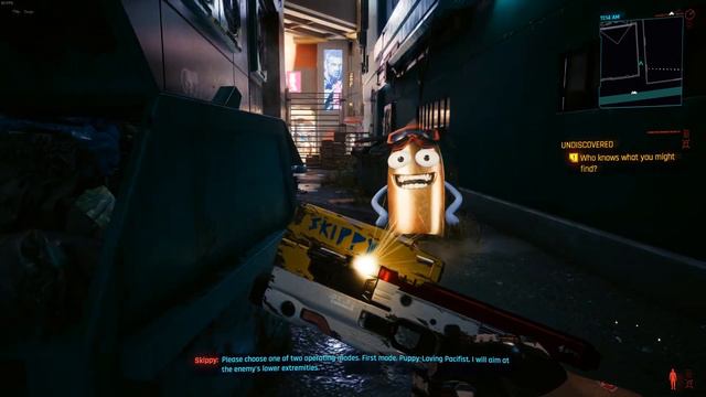 Cyberpunk 2077 - Get Skippy the talking gun смотреть онлайн