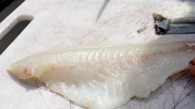 How To Fillet A Codfish Simple & Easy & Remove Parasites смотреть онлайн