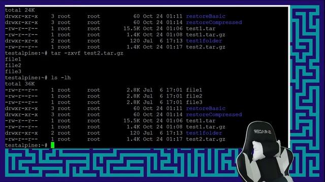 Alpine Linux on Raspberry Pi Basics: TAR and ZIP смотреть онлайн