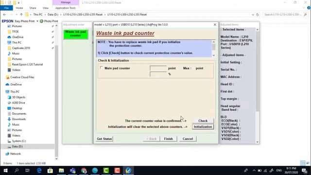 HOW TO RESET EPSON L110 | L210 | L300 | L350 | L355 WITH DOWNLOADABLE RE-SETTER смотреть онлайн