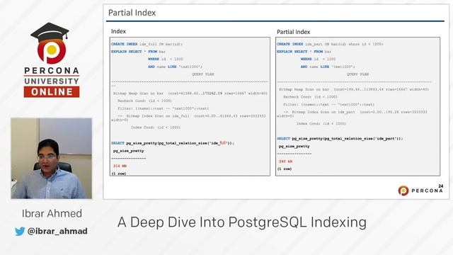 Lesson #5 - Advantages of a Partial Index - Deep Dive Into PostgreSQL Indexes Course смотреть онлайн