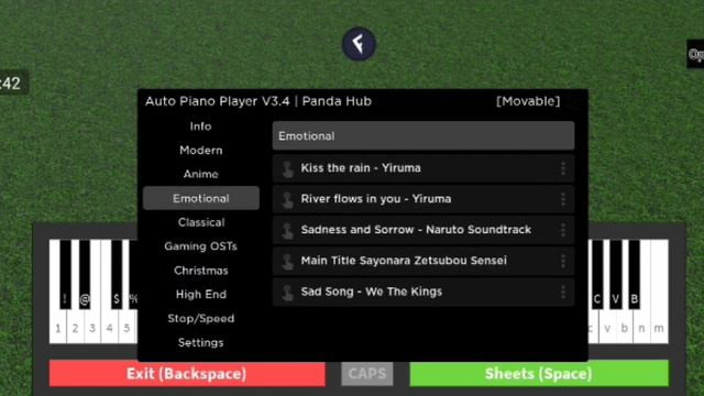 Auto Piano Player v3.4 | Speed Changer Update | Panda Hub смотреть онлайн