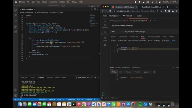 Fullstack MERN JWT Auth Project: React & Node.js | Part 2 (Login & Crypto) смотреть онлайн