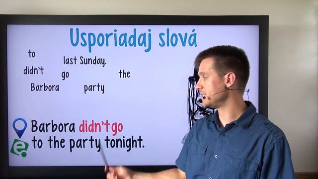 Past Simple 06: Záporná veta – jednoduchá смотреть онлайн