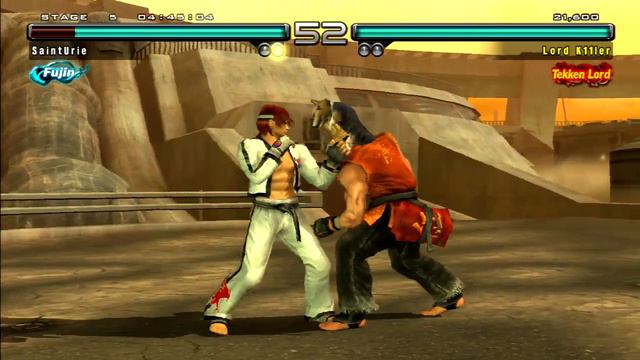 Tekken 5 Dark Resurrection | Hwoarang Ghost Battle | Ultra Hard (PS3) смотреть онлайн