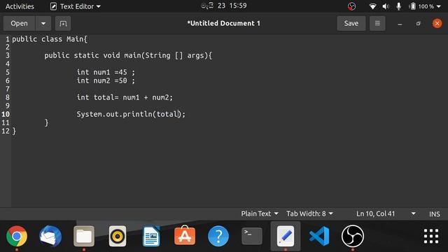 Create a variable of type int in Java смотреть онлайн