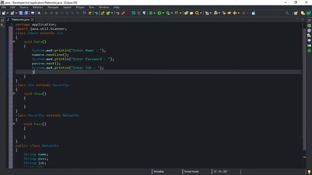 Multilevel inheritance in java | Run with eclipse IDE смотреть онлайн