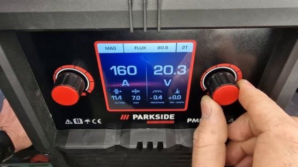 PARKSIDE Performance 6 in 1 Welding Machine PMPS 200 A1 (MAG, MIG P, MIG DP, TIG, MMA & Cored Wire)