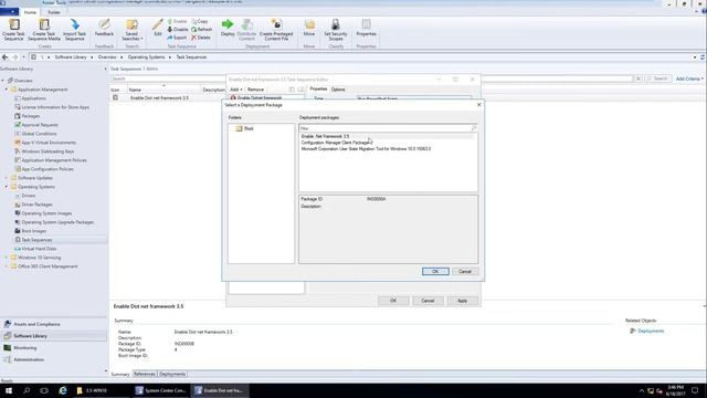 Enable .NET Framework 3.5 In Windows 10 Using SCCM