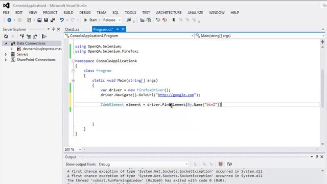 Selenium C# Click button by Name смотреть онлайн