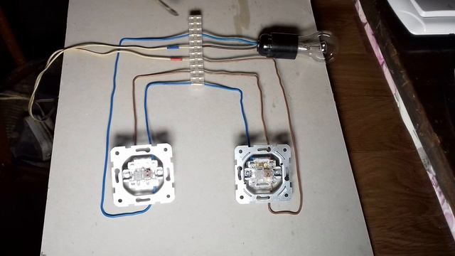 Схема підключення прохідного вимикача смотреть онлайн