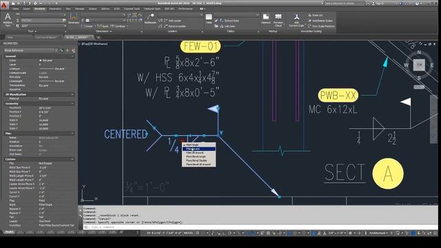 AutoCAD Dynamic Weld Block смотреть онлайн