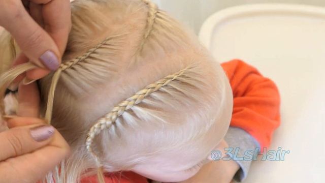 прически детские #простая и красивая прическа из кос смотреть онлайн