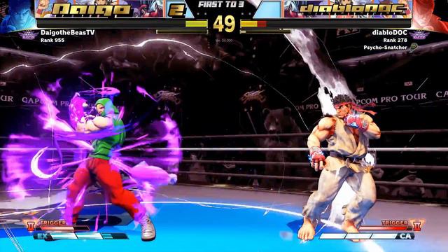 SFV AE 💥 Daigo (Ryu) VS diabloDOC (Ed) Street Fighter V Arcade Edition Season 4 смотреть онлайн