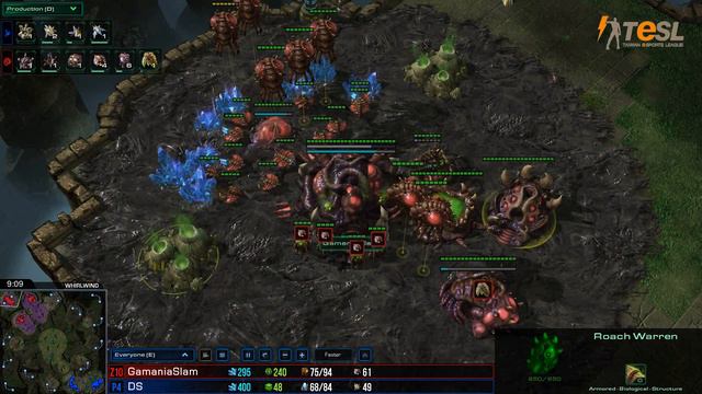 TeSL - DS (P) vs Slam (Z) - StarCraft 2 - Season Two Round Robin - G1 смотреть онлайн