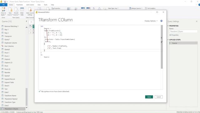 Power BI Power Query- Table.TransformColumns| A must learn |Power BI Tutorials for Beginners смотреть онлайн