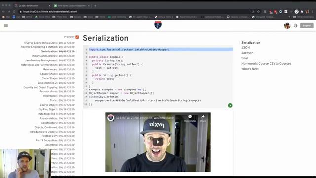 CS 125 Fall 2020: Geoff's Lesson 33 Walkthrough смотреть онлайн