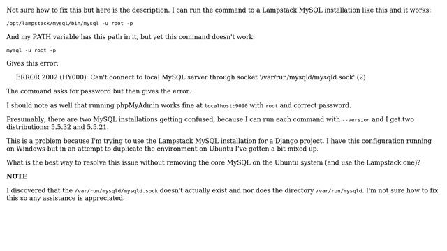 DevOps & SysAdmins: 'mysql' Command not Connecting as used from PATH but Works if Full Path is Used смотреть онлайн