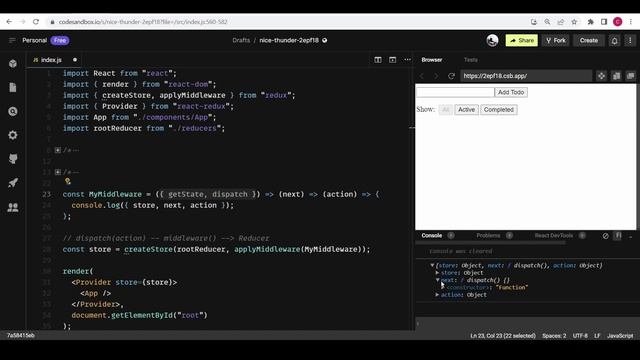 Create your own Redux Thunk | Create your own redux middleware смотреть онлайн