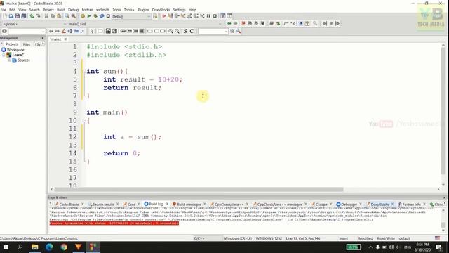 Functions with Return Statement | C Programming Malayalam Tutorial | Part 22 of 27 | смотреть онлайн