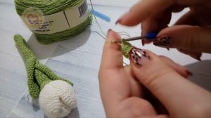 Вяжу крючком ✂ Вяжем тюльпан. Стебель ✂