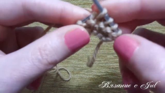 УРОК 4 - Вязание "бабушкиной" лицевой петли. Вязание лицевой петли за заднюю стенку. смотреть онлайн