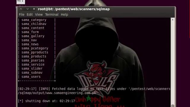 SQL injection via Backtrack 5 (sqlmap) смотреть онлайн