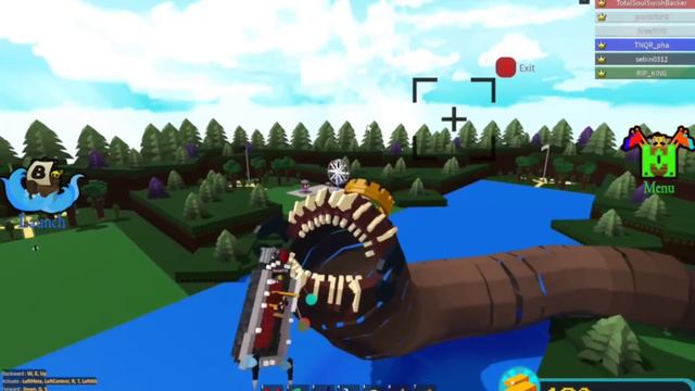 Big Worm Eats Boats In Build A Boat For Treasure (TROLLING)