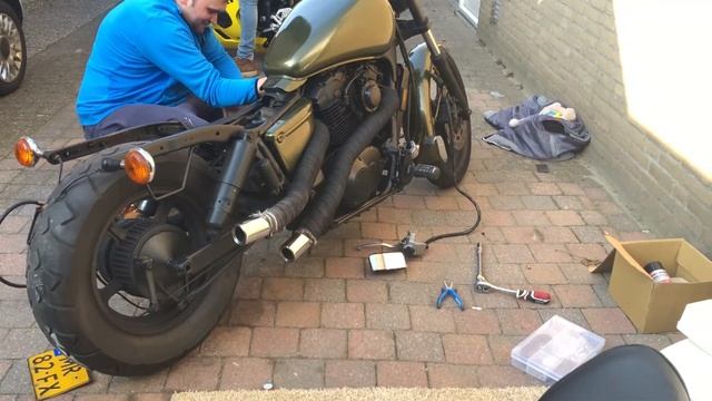 honda vt 1100 1995 cut exhaust first start after winter смотреть онлайн