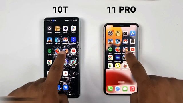 Oneplus 10T Vs iPhone 11 Pro | SPEED TEST смотреть онлайн