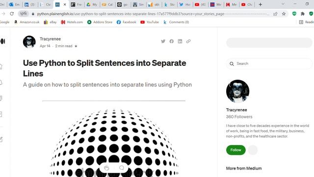 Use Python to Split Sentences into Separate Lines - blog post смотреть онлайн
