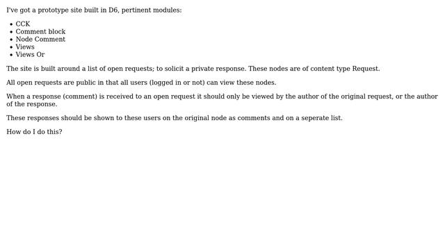 Drupal: Making responses to public nodes only viewable by the creator and the originator смотреть онлайн
