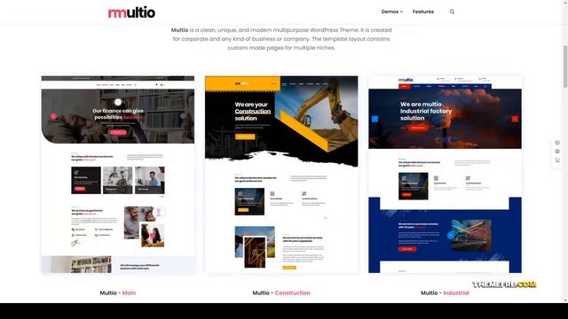 Multio - Multipurpose Business WordPress blog design agency Website Builder смотреть онлайн