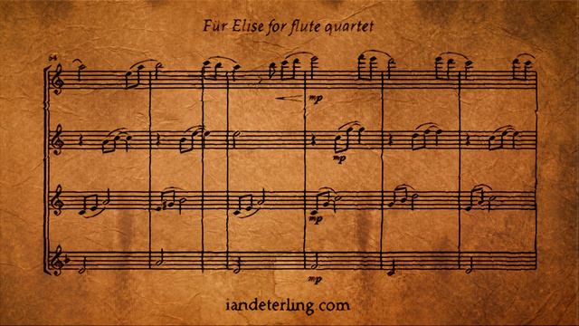 Für Elise (arr. for flute quartet) смотреть онлайн