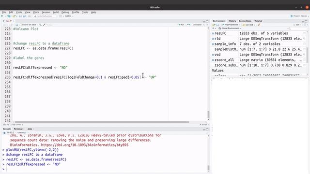 deseq2 tutorial for RNA Seq visualization | Volcano Plot смотреть онлайн