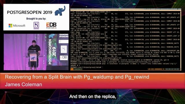 PostgresOpen 2019 Recovering From A Split Brain смотреть онлайн