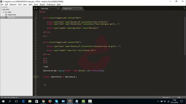 70-Php Dersleri - Pdo mysql select işlemi 1.Örnek, pdo ile mysql veri çekme işlemi смотреть онлайн
